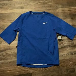 Men Nike royal blue warmup baseball shirt
